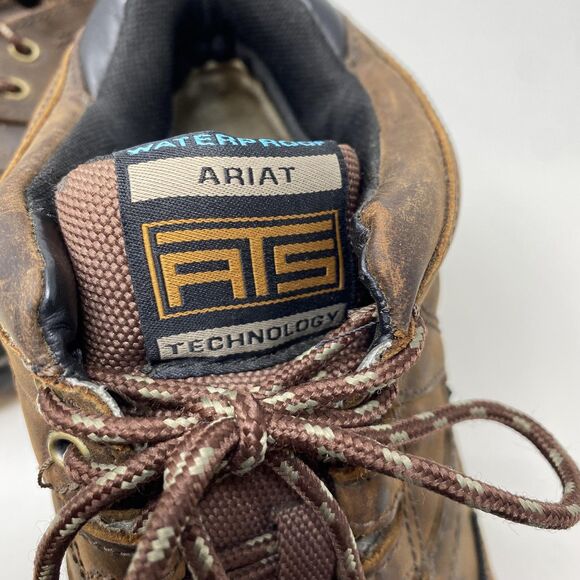 Ariat Terrain H2O Shoes Mens Size 11.5 Brown Leather Waterproof Hiking 10002183 - Picture 7 of 13